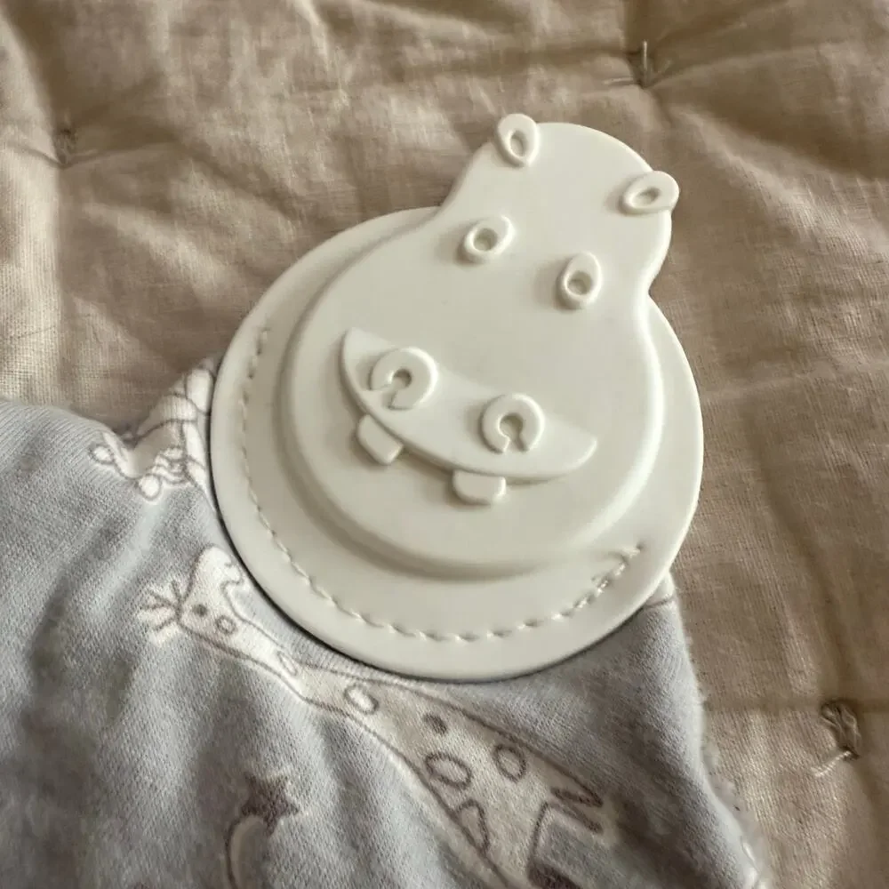 Cheeky Chompers Comfortchew Lovie Lovey Chew Toy Baby Infant Tag Blanket Gray
